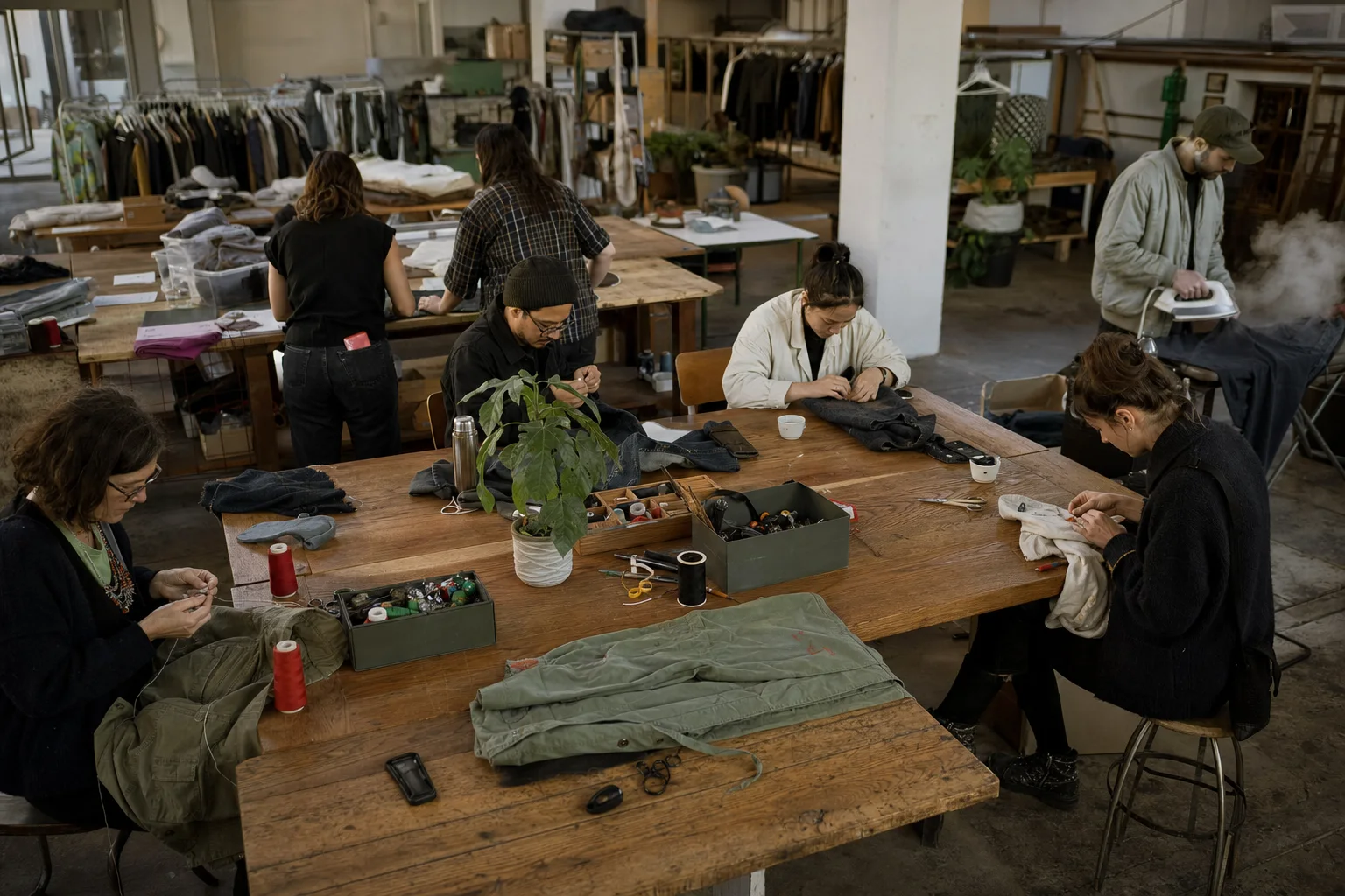 Realistic editorial lifestyle scene illustrating environmental fashion brands: claims worth checking before you buy