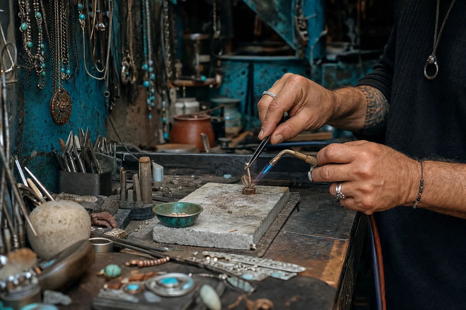 Realistic editorial lifestyle scene illustrating fashion jewelry: building a small collection you will wear
